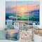 Designart - Blue Waves Breaking At The Beach V - Nautical & Coastal Canvas Wall Art Print